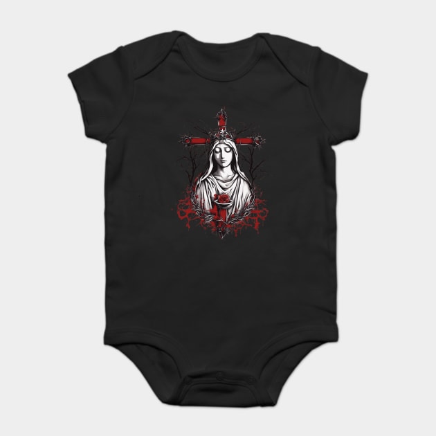 Mary Mother of the Redeemer Baby Bodysuit by animegirlnft